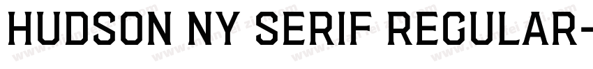 Hudson NY Serif Regular字体转换